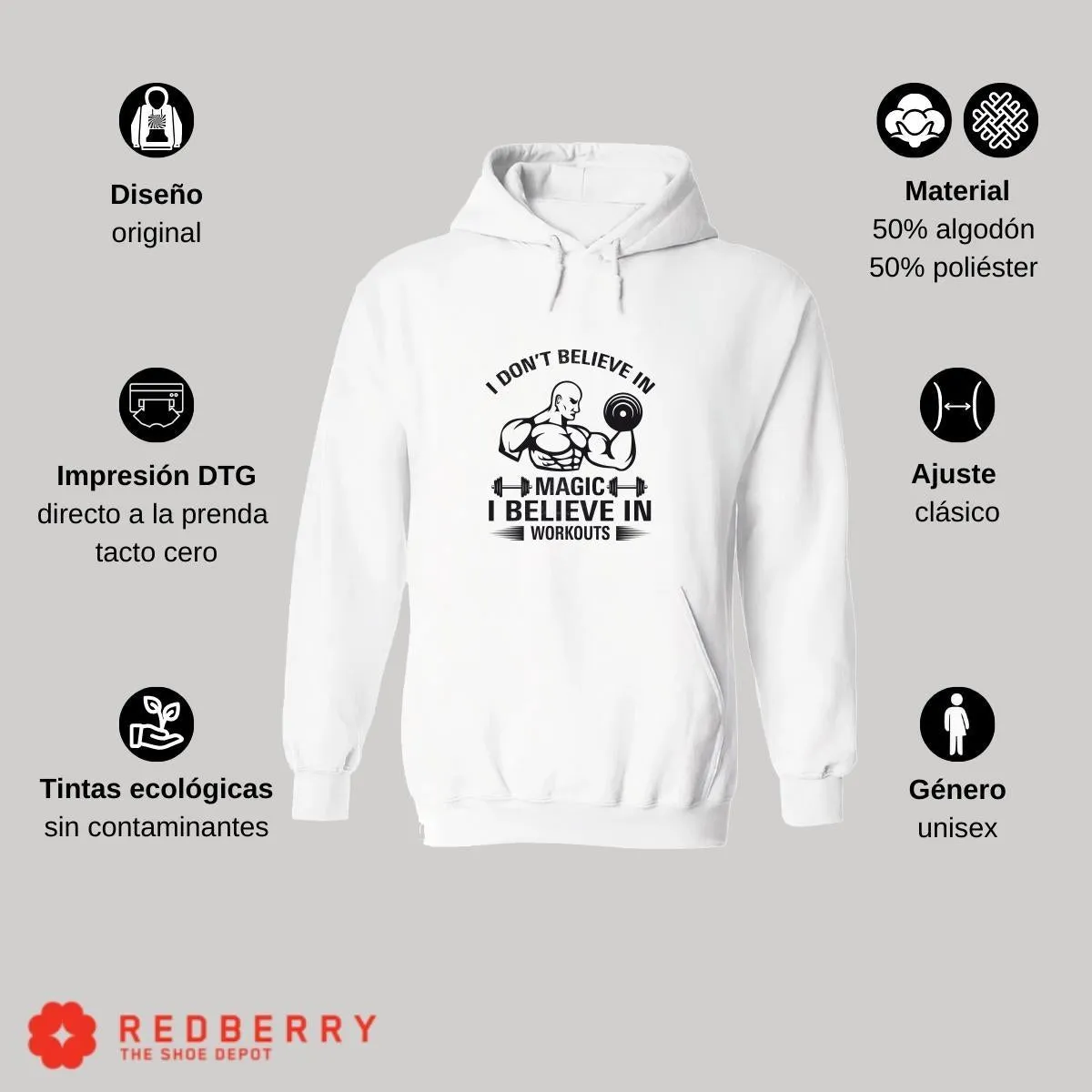 Sudadera Hombre  Hoodie Gym Ejercicio Fitness 015