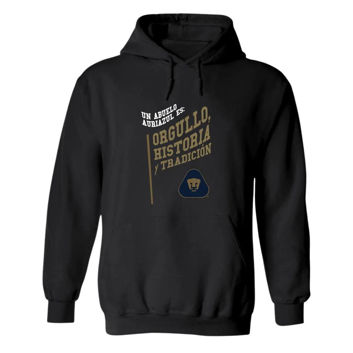 Sudadera Hombre Hoodie  Pumas UNAM Abuelo Auriazul