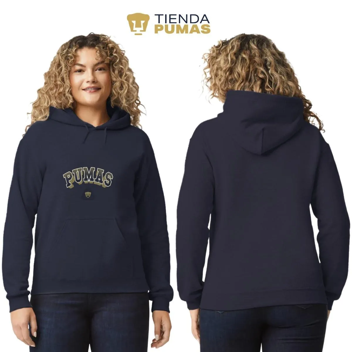 Sudadera Mujer Hoodie  Pumas UNAM Pumas 3D