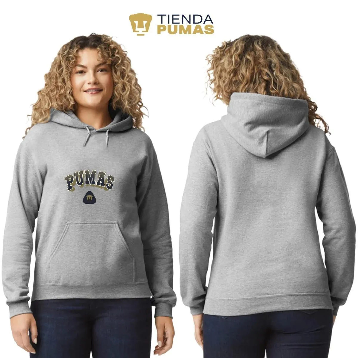 Sudadera Mujer Hoodie  Pumas UNAM Pumas 3D