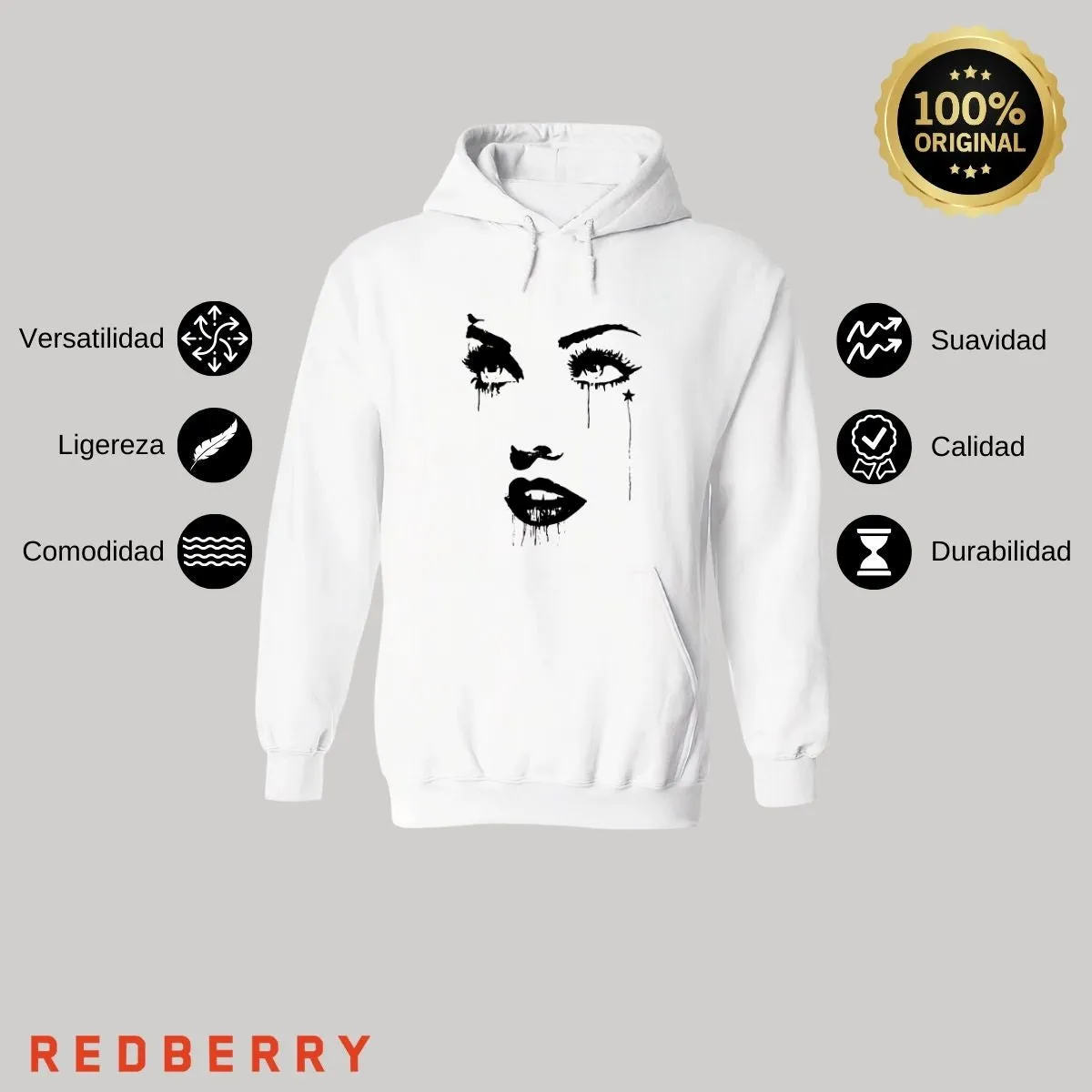 Sudadera para Hombre Hoodie Cara madonna