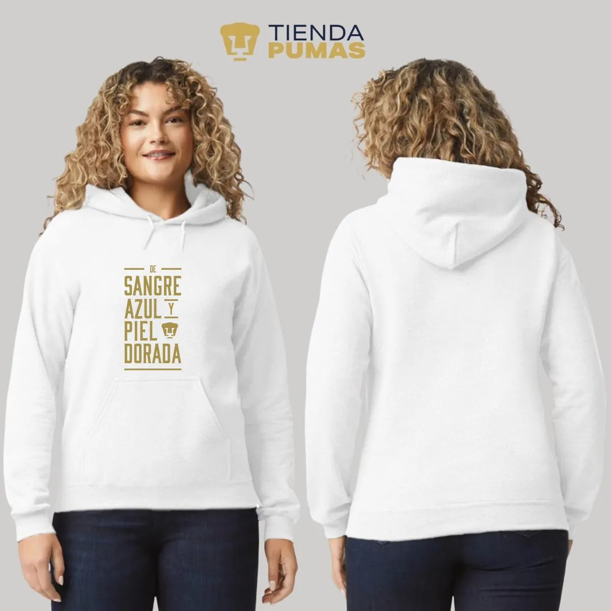 Sudadera para Mujer Hoodie Pumas UNAM De sangre azul