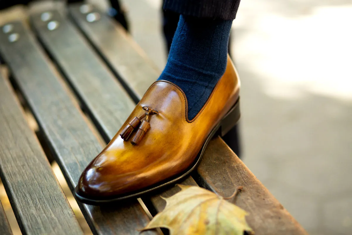 The Chaplin Tassel Loafer - Tobacco