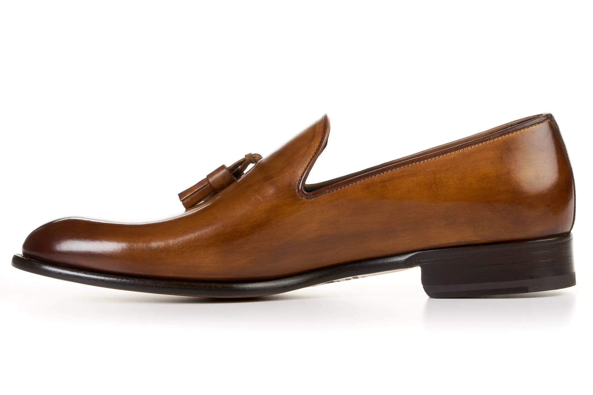 The Chaplin Tassel Loafer - Tobacco