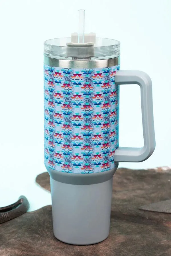 The Traveler mug  GREY AZTEC