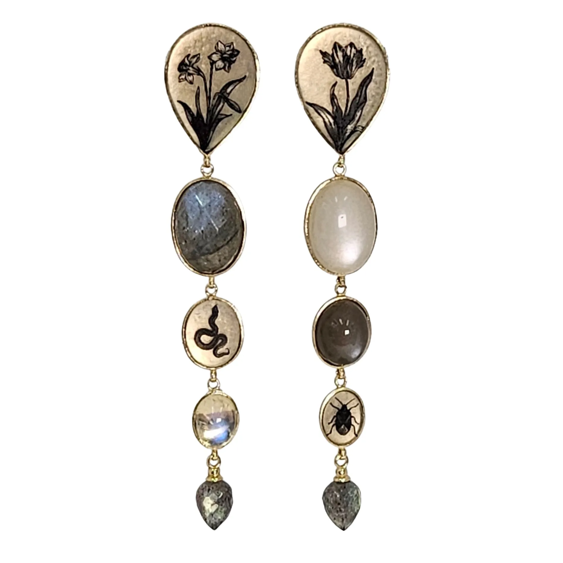 Tulip Drop Earrings