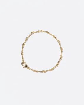 Twisted Chain Bracelet - 18k Gold