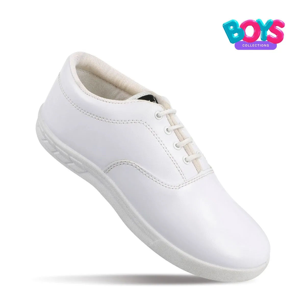 Walkaroo Boys School Shoes - 18902 White