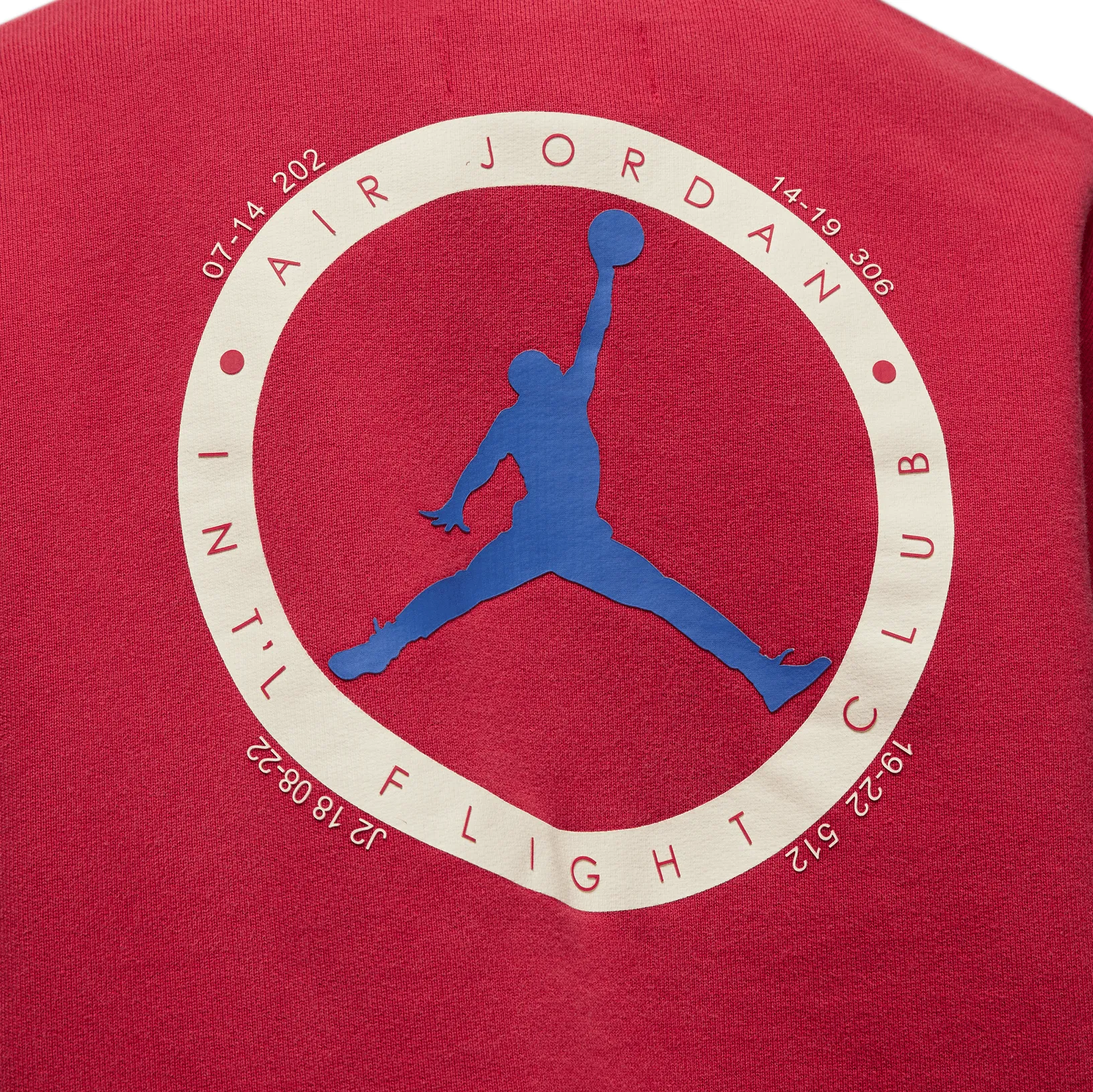 Women's Jordan x Two 18 International Flight Club Fleece Crewneck Gym Red/Coconut Milk DV6966-687