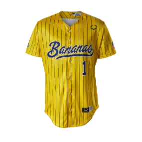 YOUTH Bananas EvoShield Jersey - Yellow Pin Stripe